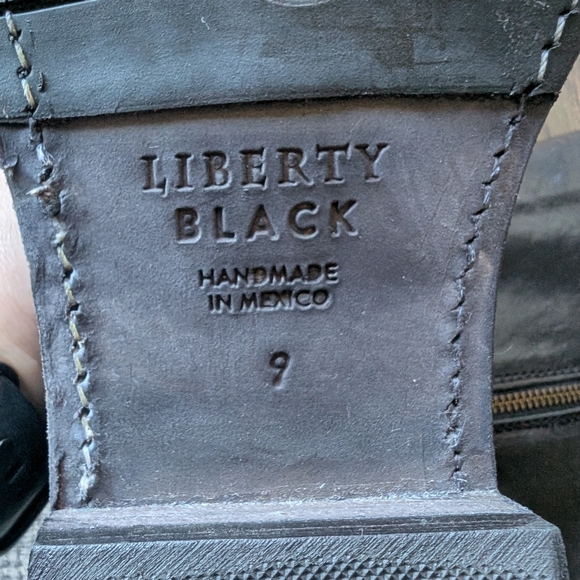 Liberty Black Black Leather Tall Side Zip Handmade Riding Boots - Picture 2 of 12